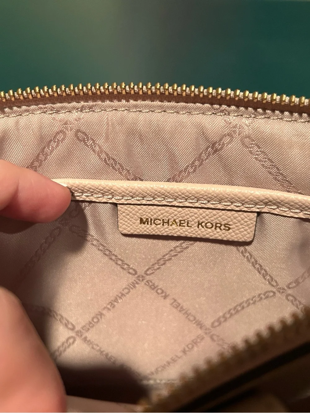 Michael Kors Pale Pink Leather Crossbody Bag